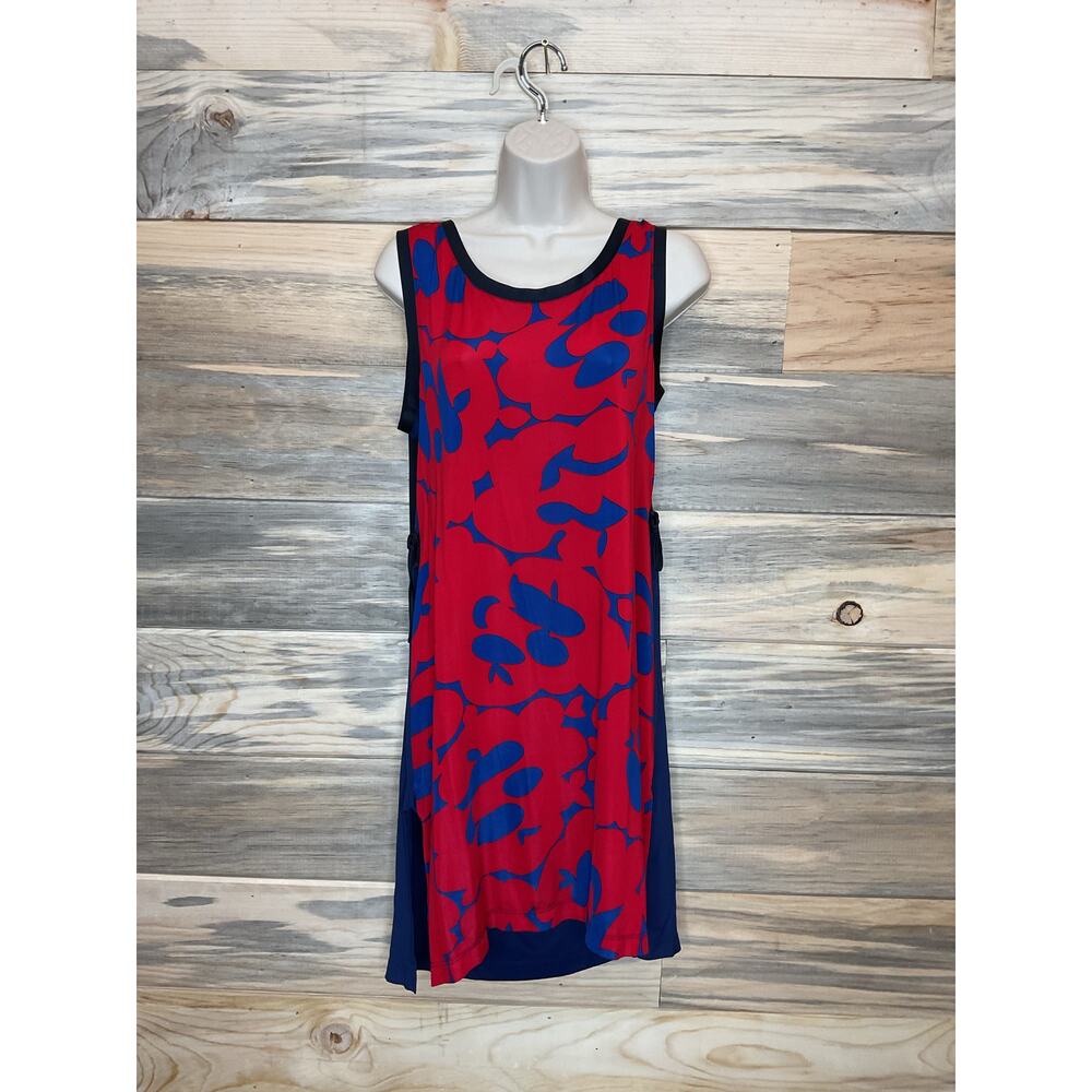 Marni NWT Blue Belou Crepe Jersey Buttoned Mini Dress Women’s Sz 8 EU 40